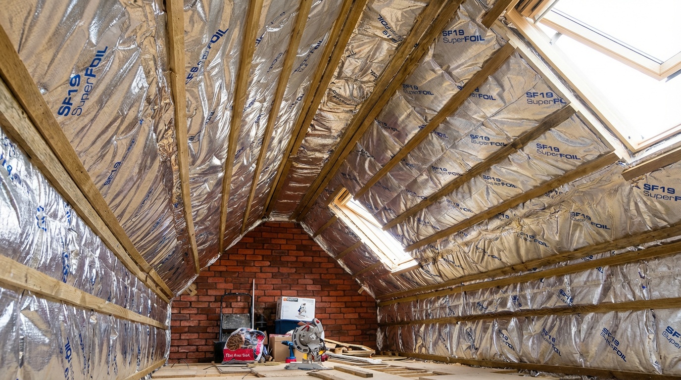 SuperFOIL multi-foil insulation installation in Bristol